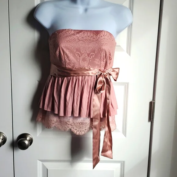 Moda International Women's Strapless Top Size XS - Picture 1 of 7